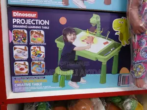 Kids Dinosaur Projection Light Drawing Learning Table