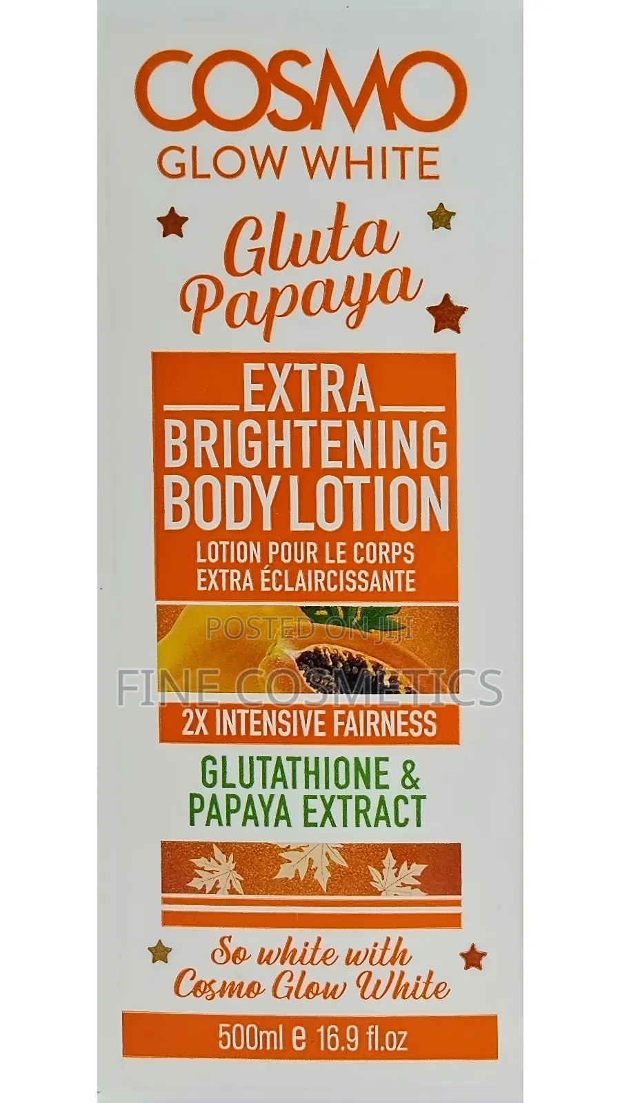 COSMO BODY LOTIONS | Bronztone Skin Whitening Gluta Papaya