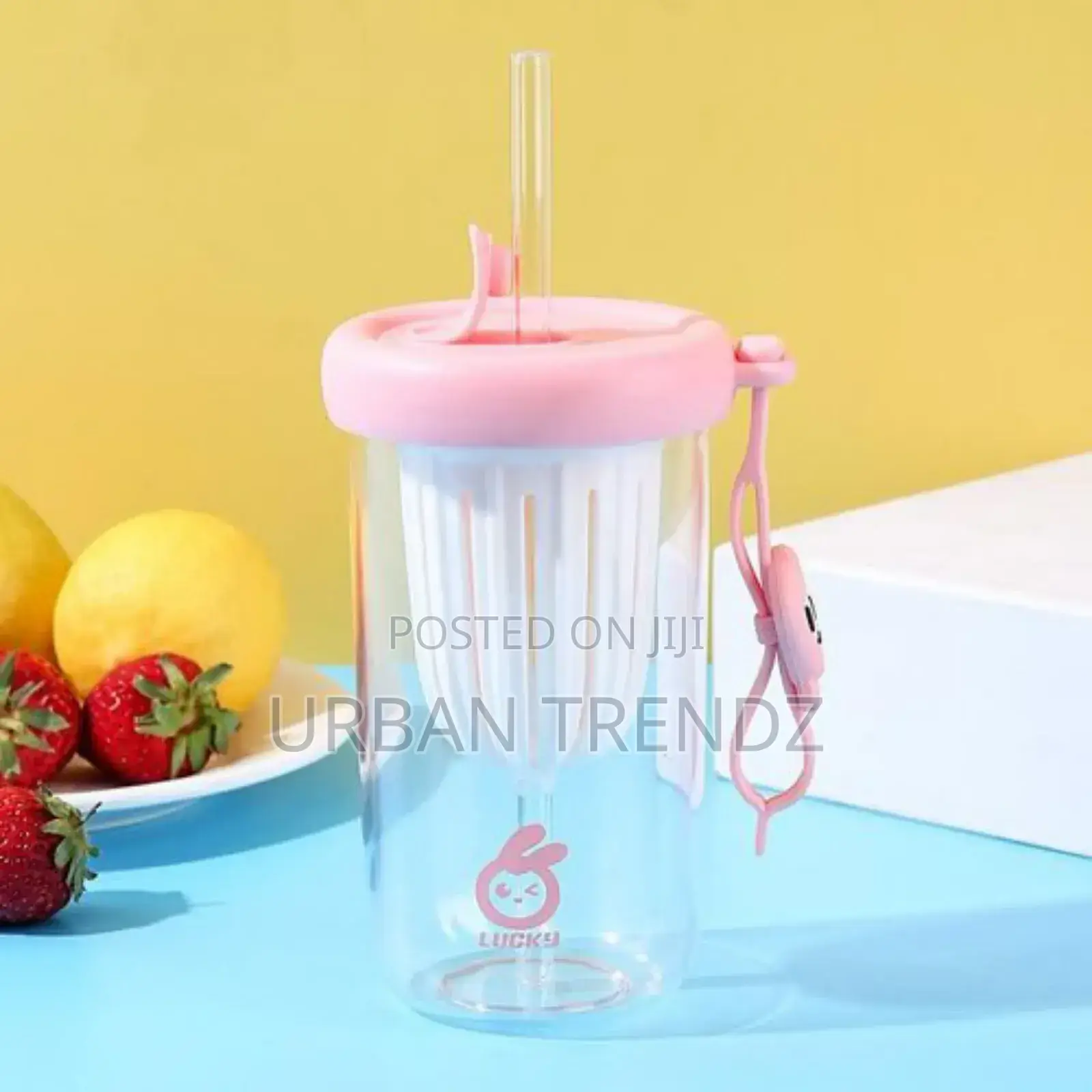 Plastic Sippy Cup Summer Good-Looking Cold Cup