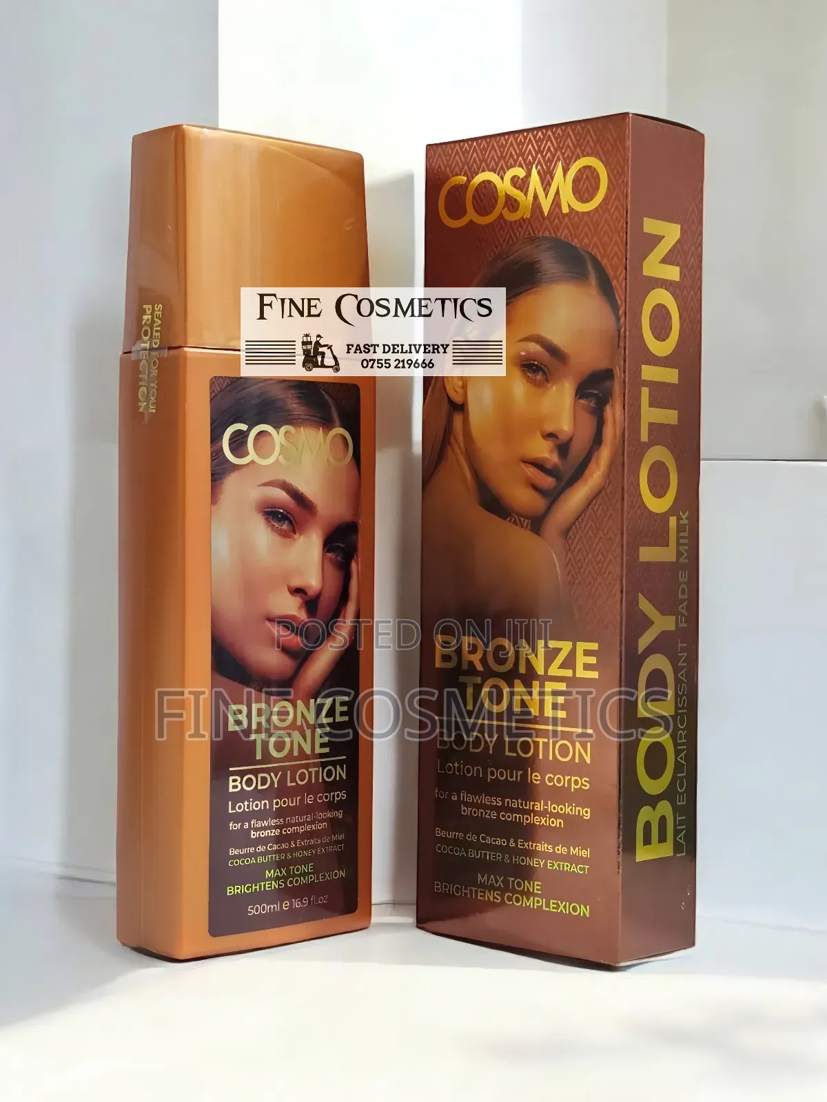 Cosmo Bronze Tone Body Lotion | Max Tone Brightening. 500ml