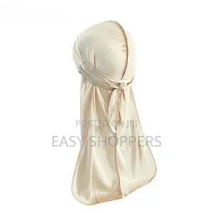 Woman Men's Silky Durags Bandanas Turban Hat Wigs