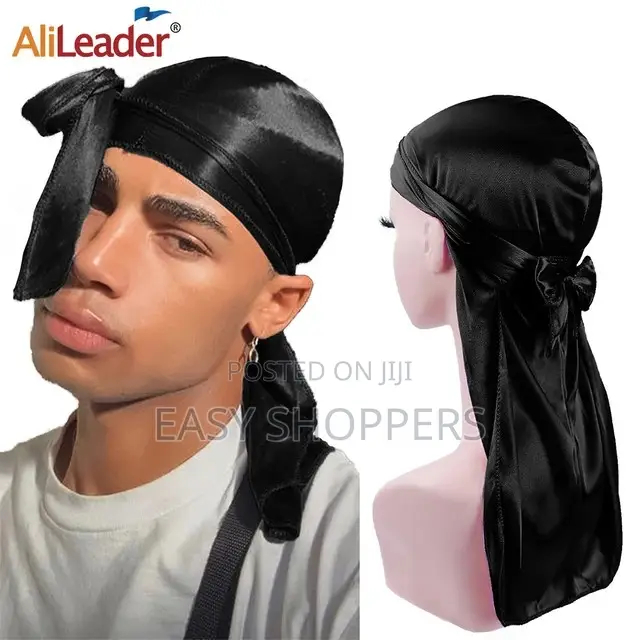 Durag Turban Hat Wigs Durag Biker Headwrap Pirate Hat