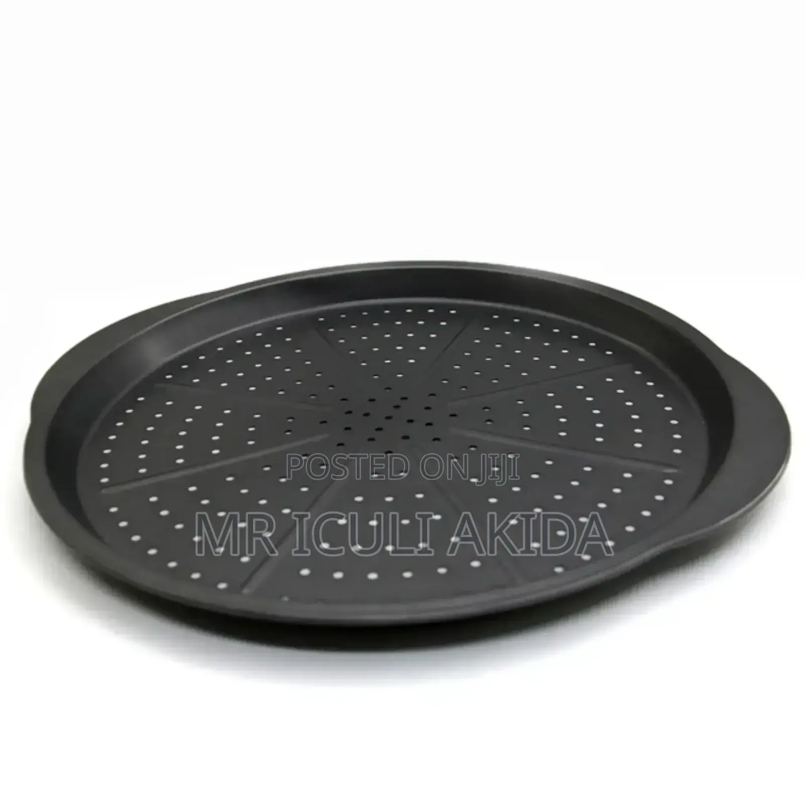 15inch Nonstick Crisper Black Cake Mold Pizza Pan Tray