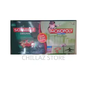 Photo - 2 I 1 Scrabble Monopoly Game.