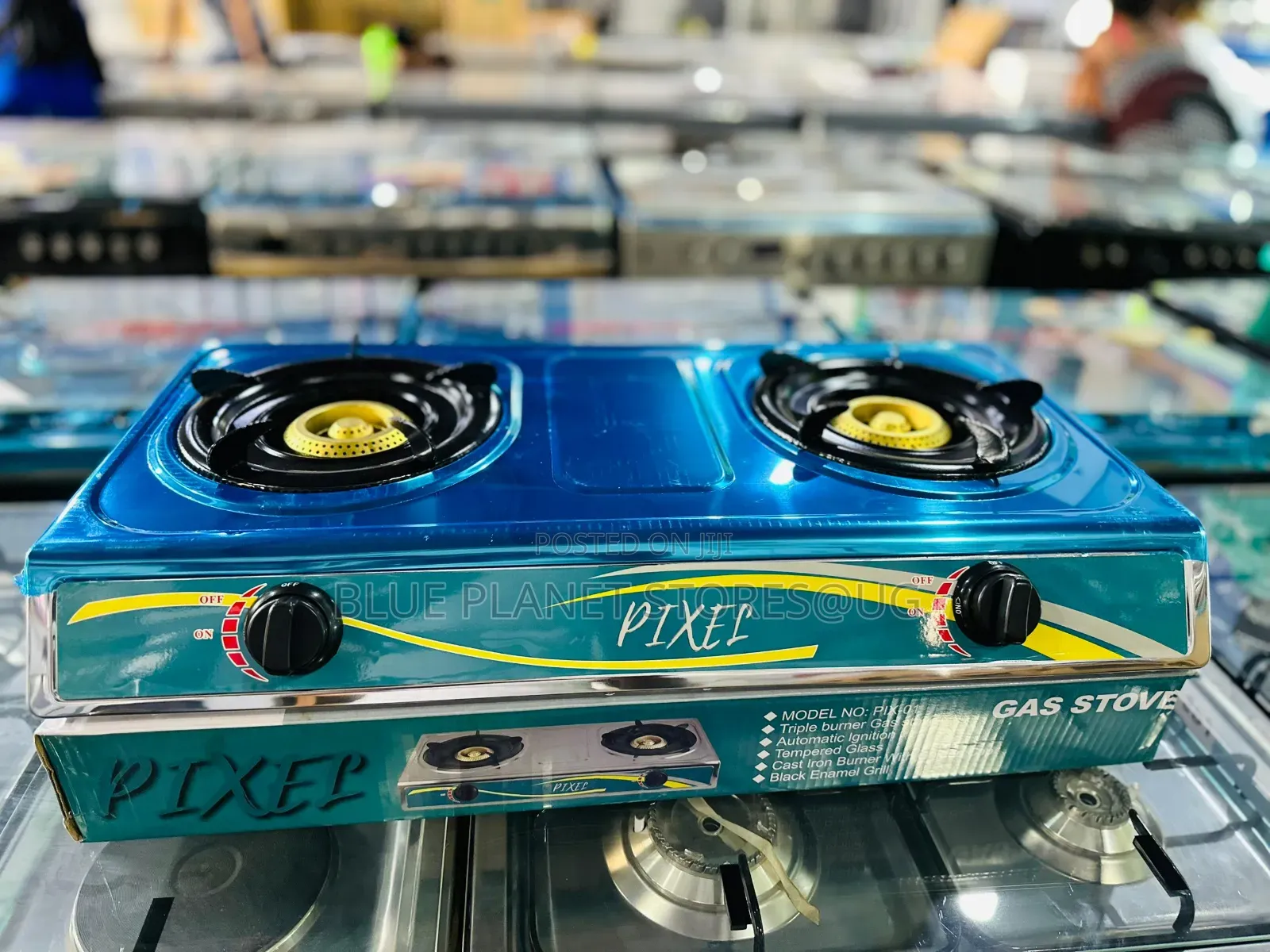 PIXEL Double Gas Burners/Stoves \\ Stainless Steel \\ PIX-01
