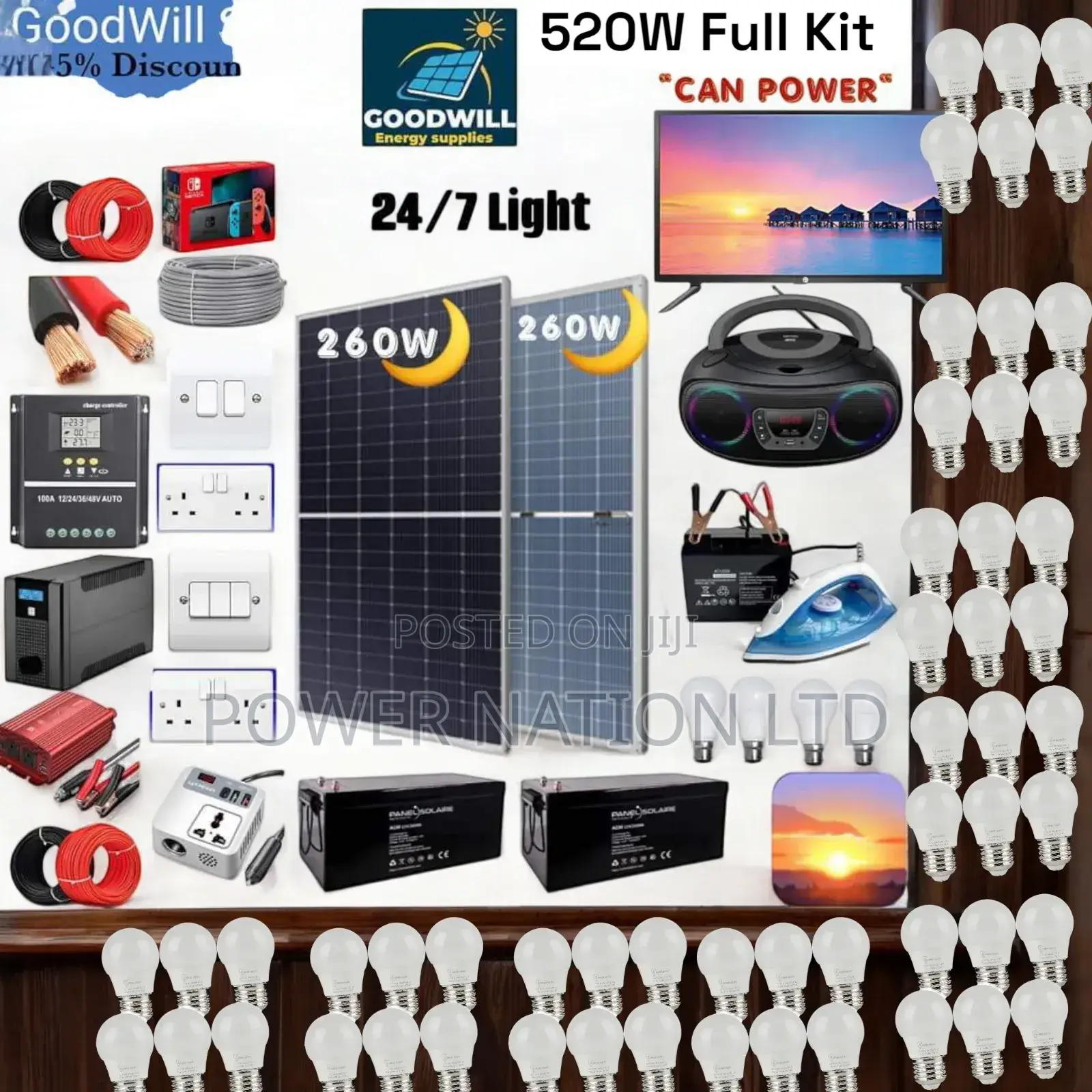 520w Solar Energy System Full Kit