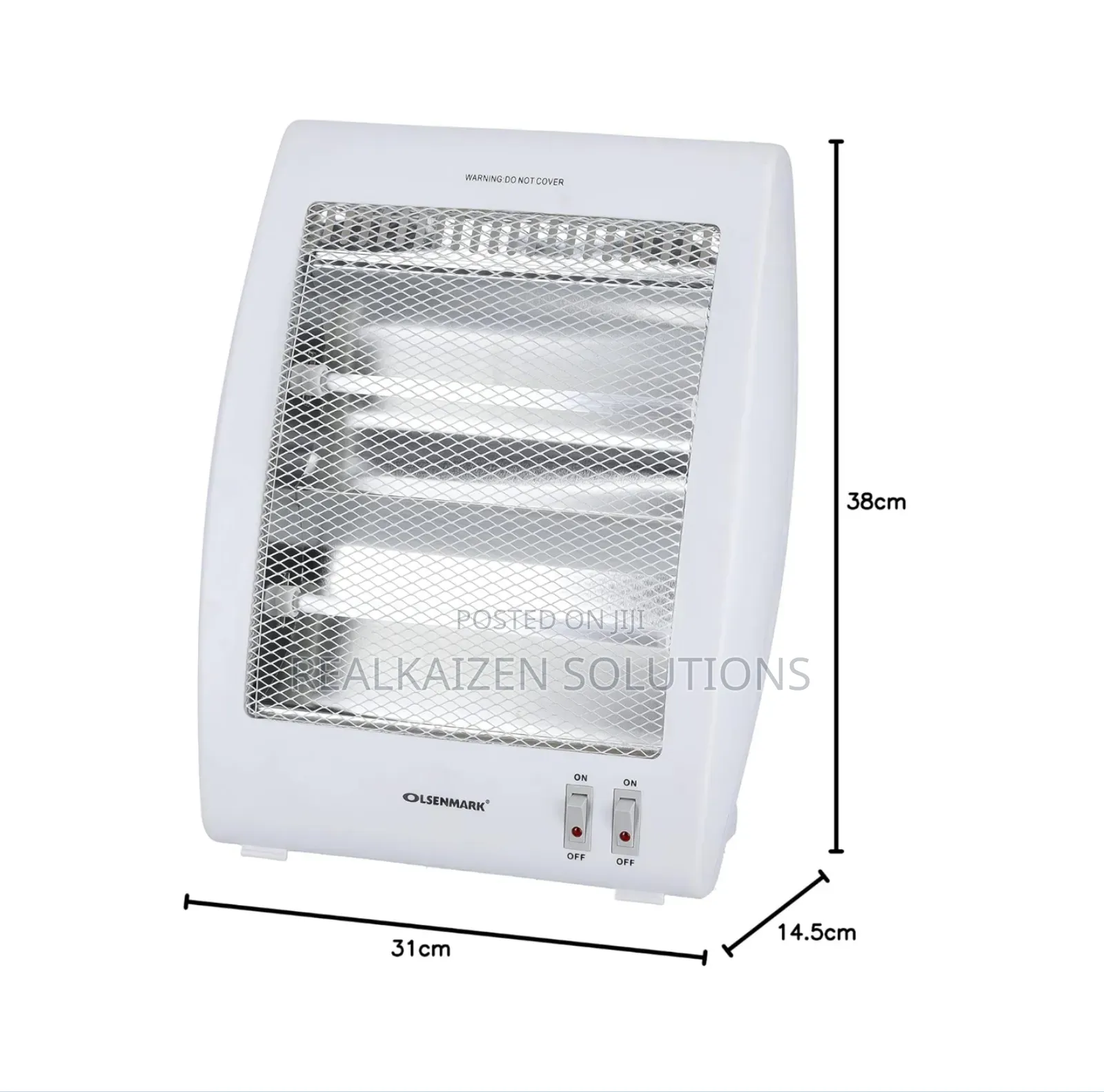 OLSENMARK Portable 2 Heat Settings Quartz Heater 800W