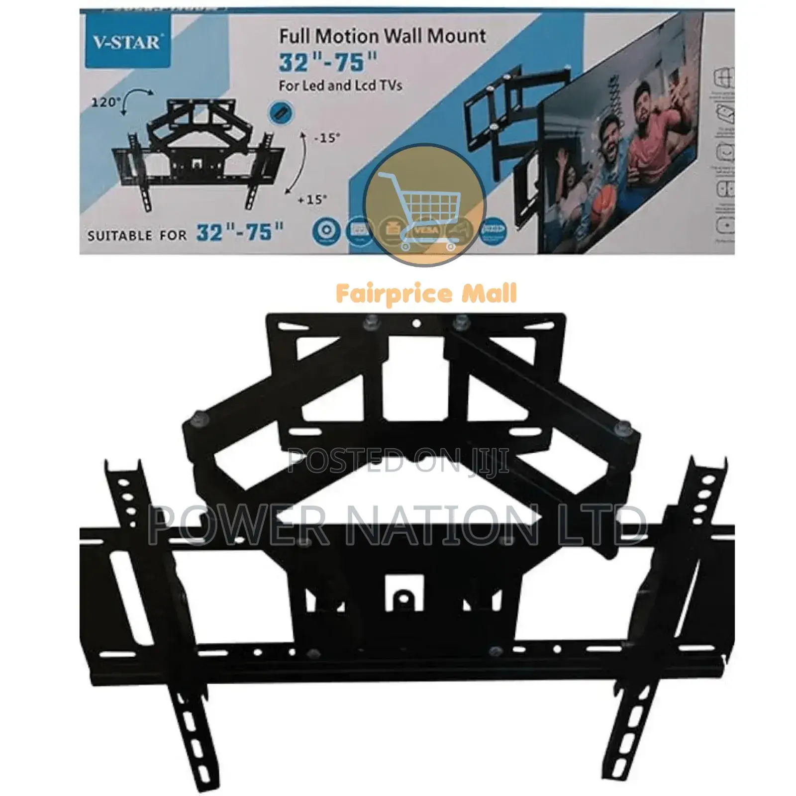 Flexible and Tilting Tv Wall Mount Up to 75inches