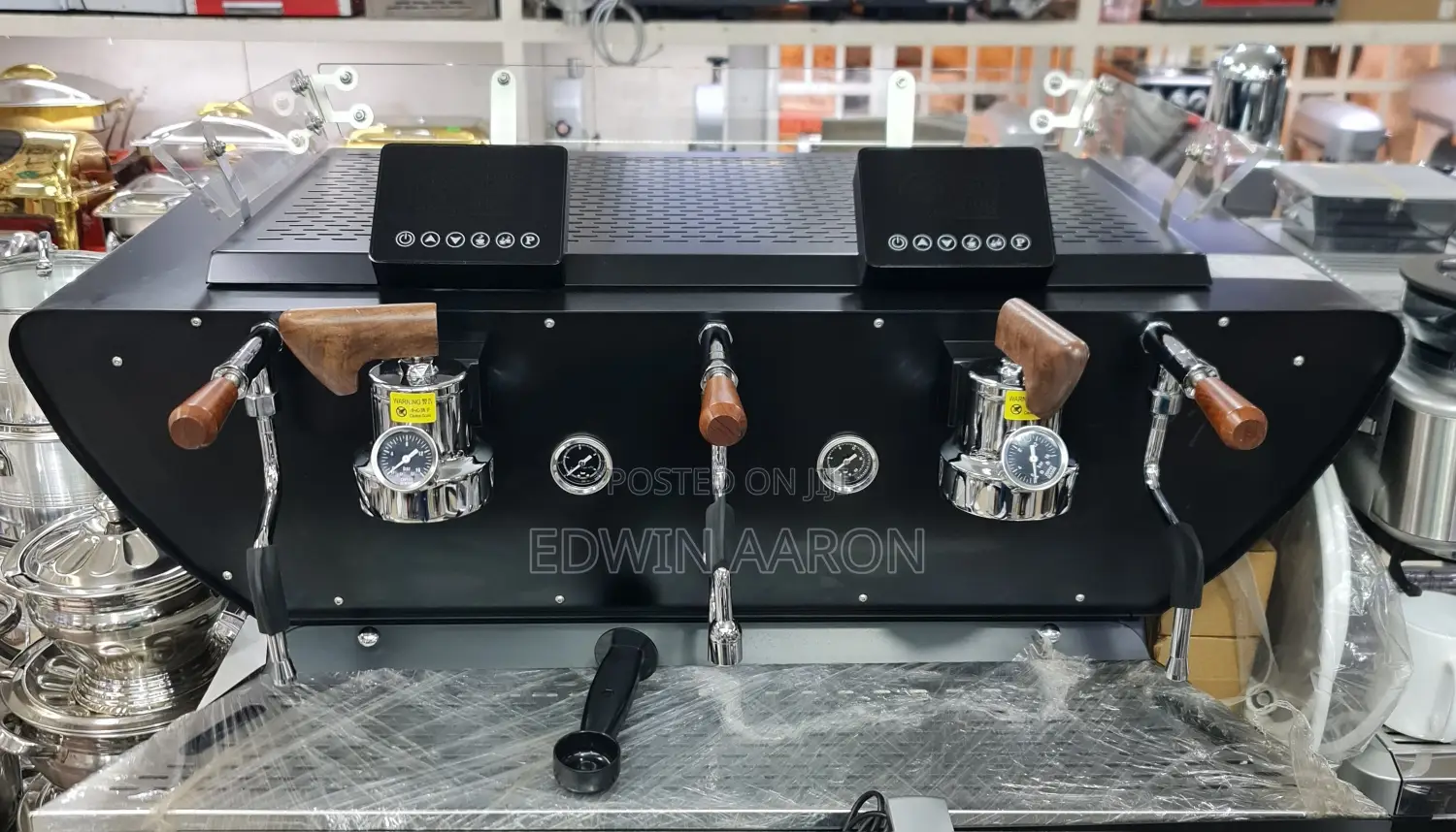 2 Heads Commercial Espresso Coffee Machine (Italian Make)