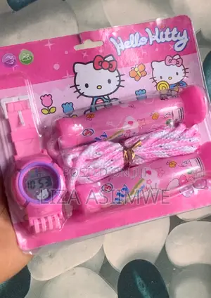 Kids Kitty Set With a Watch, and a Skipping Rope