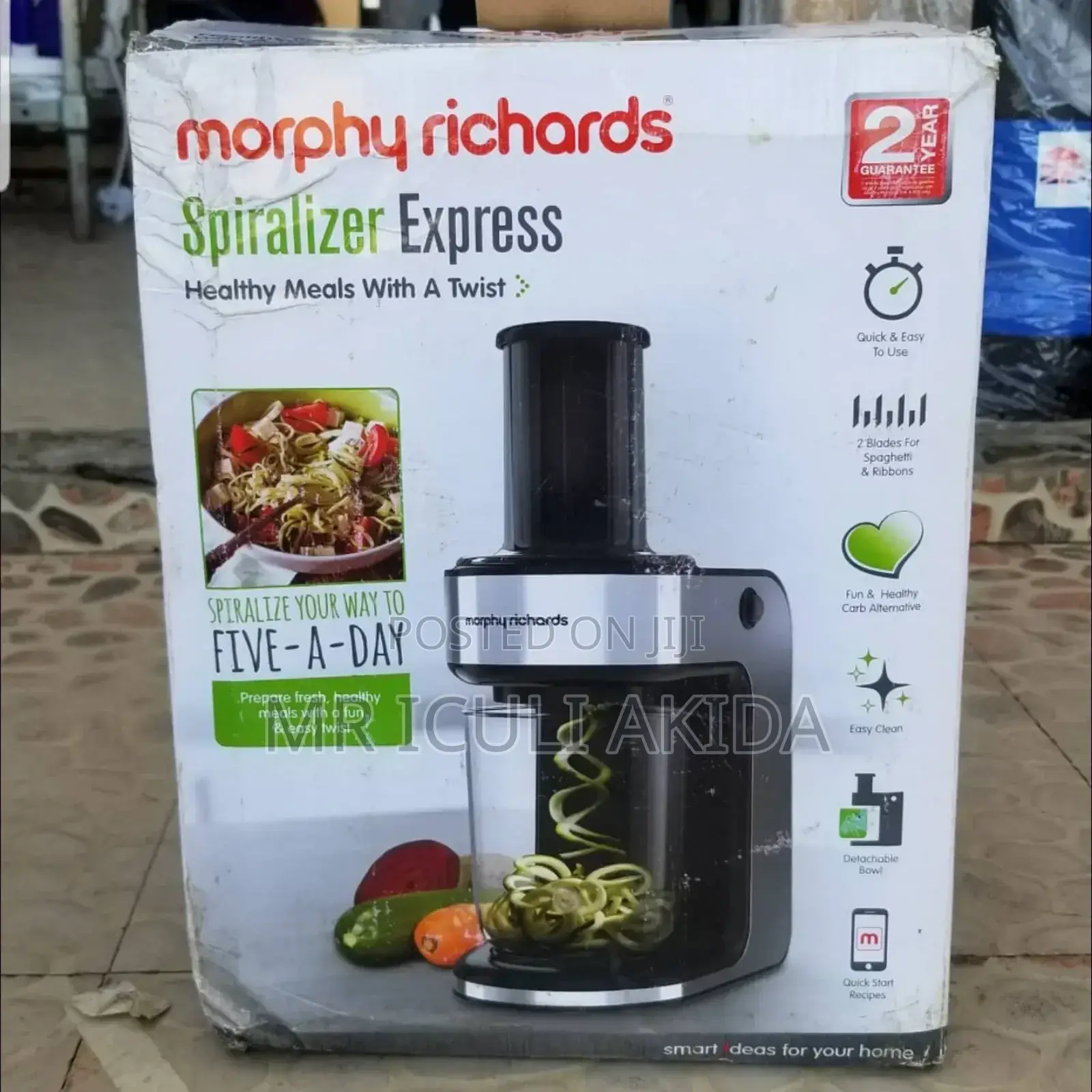 Morphy Richard Electric 2blade Spaghetti/Ribbons Spiralizer