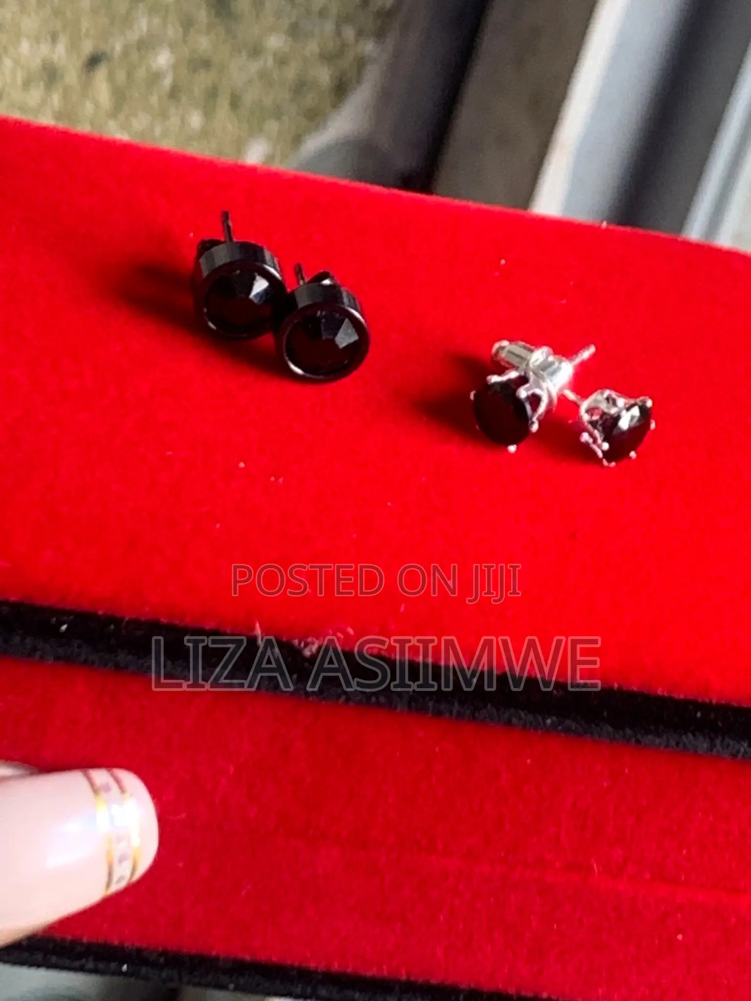 Black Iced Out Earpins