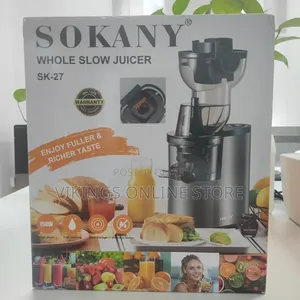 SOKANY SK-27 150W Slow Masticating Juicer, Brown