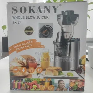SOKANY SK-27 150W Slow Masticating Juicer, Brown
