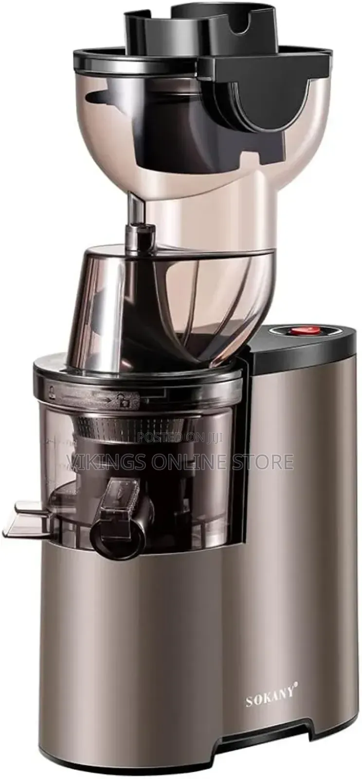 SOKANY SK-27 150W Slow Masticating Juicer, Brown