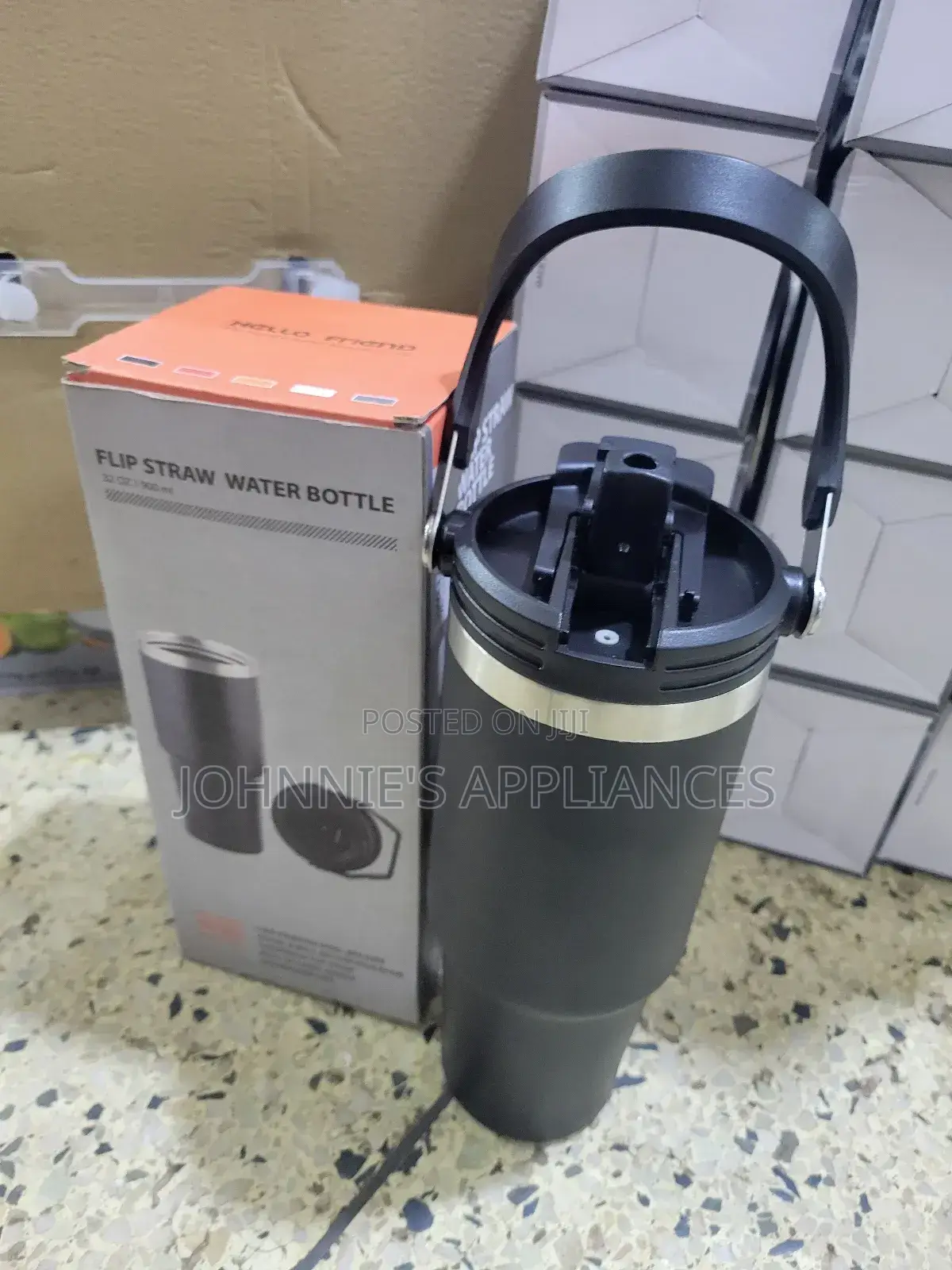 Flip Straw Durable Water Bottle