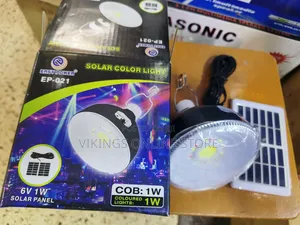 Led Solar Lamp Cob Ep021, 7w, Colored Light