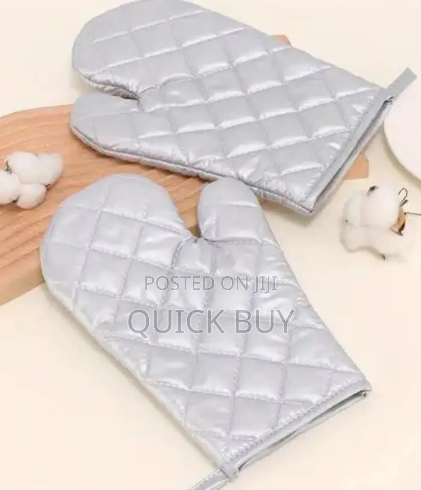 Premium Cotton Heatproof Microwave Oven Mitts/Non-Stick