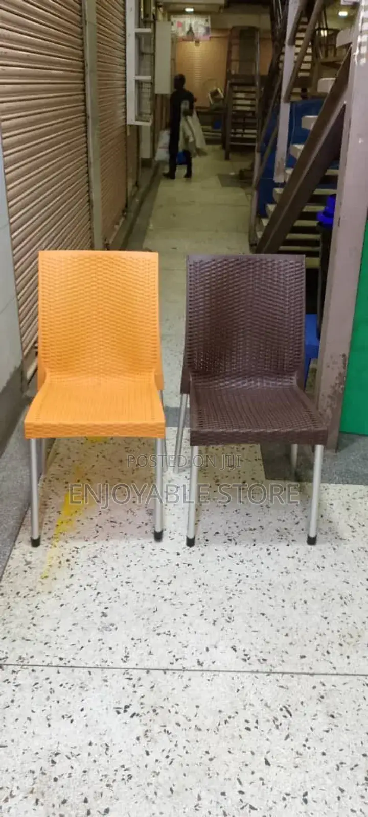 Crown Plastic Chairs Armless