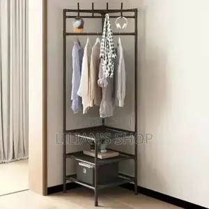 Free Standing Simple Corner Clothes Rack