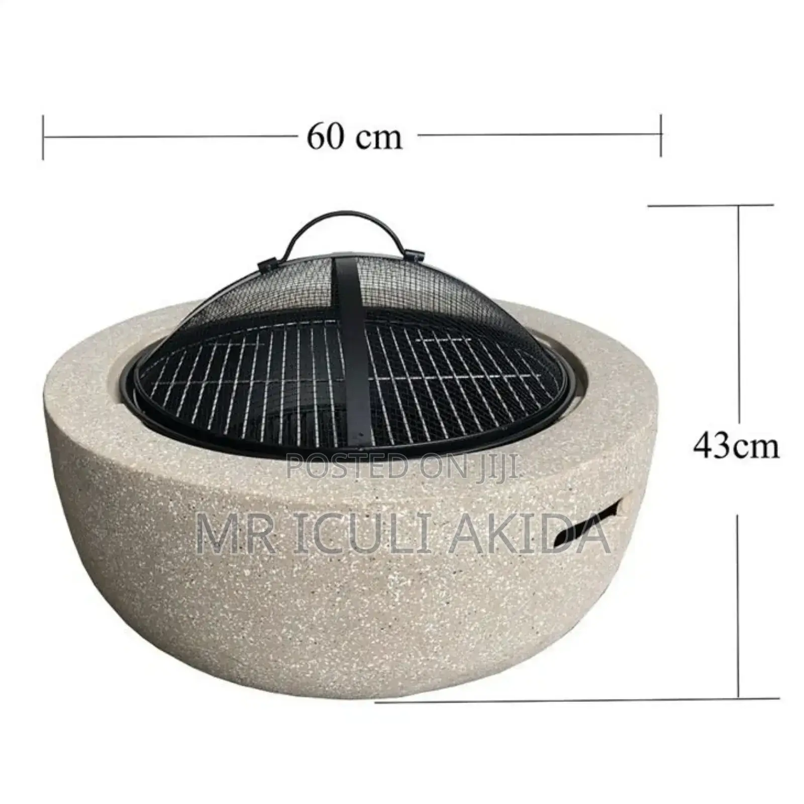 Outdoor Wood Burning Charcoal Terrace BBQ Grill Fire Pit