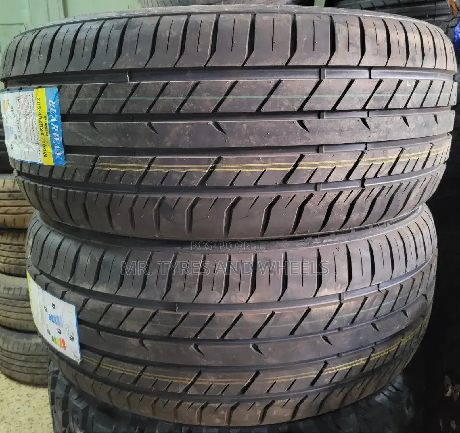 285 45 R21in the Type of BEARWAY. Tires for Big Boys