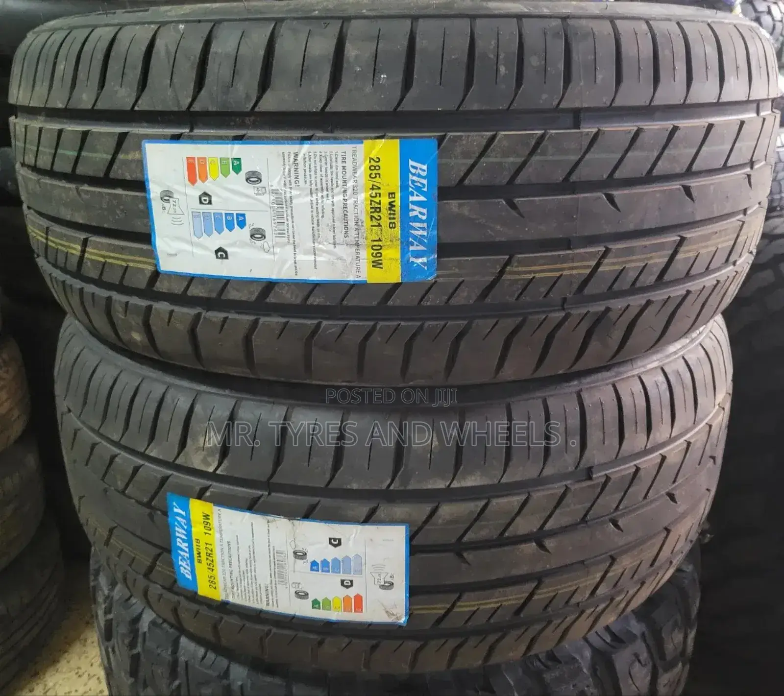 285 45 R21in the Type of BEARWAY. Tires for Big Boys