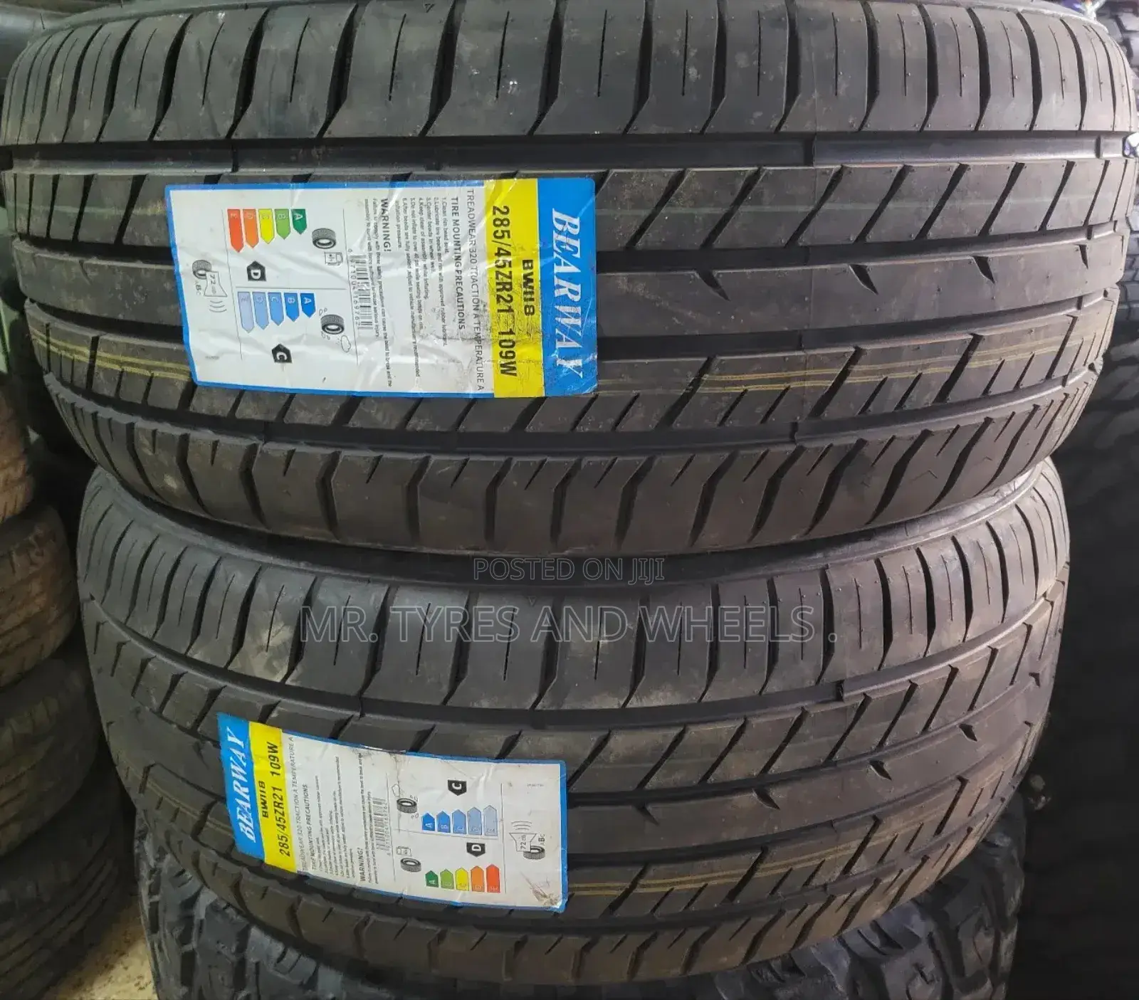 285 45 R21in the Type of BEARWAY. Tires for Big Boys