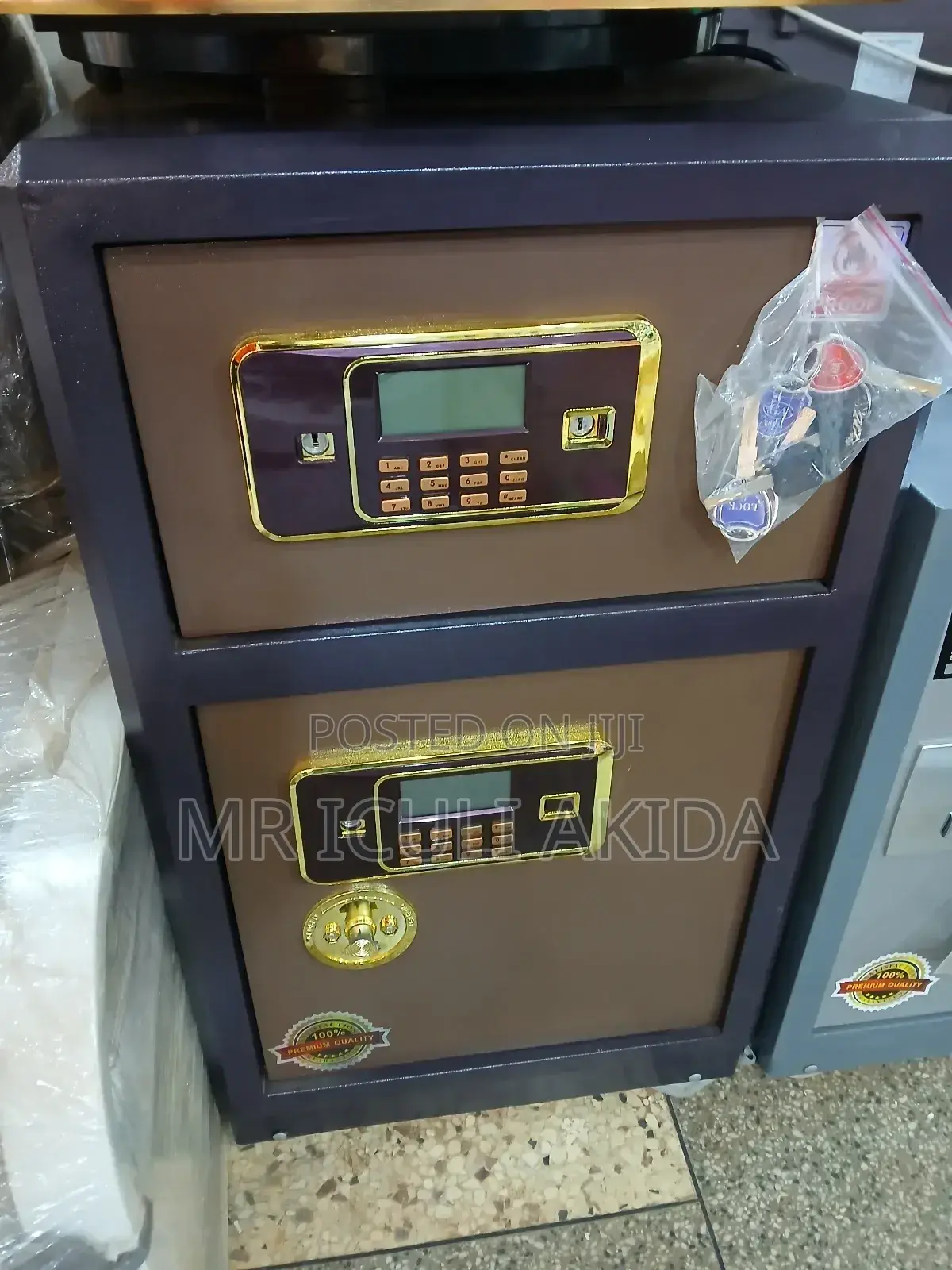 Anti-thefty Fireproof Modern Digital Corded Double Safe Box