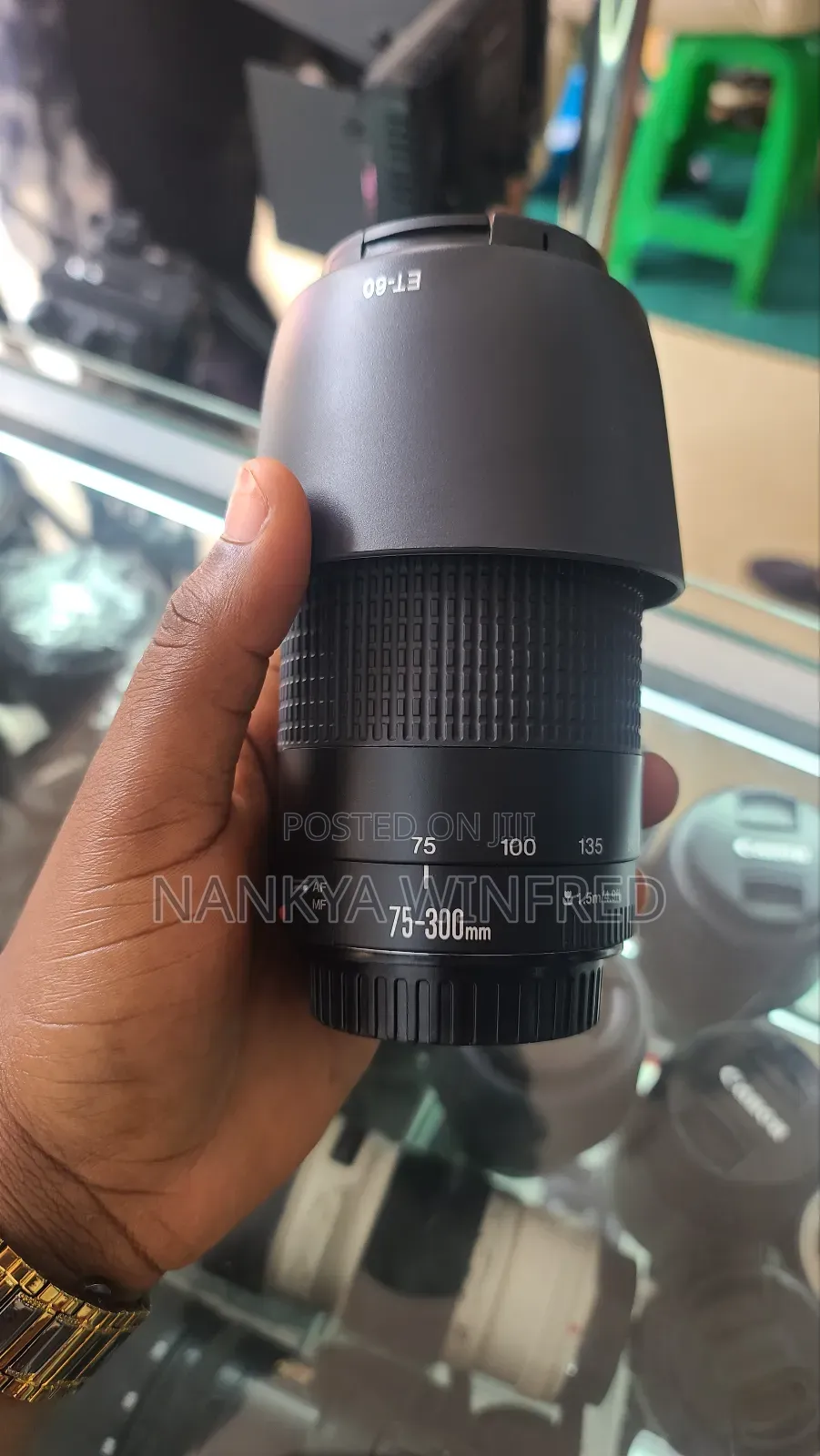 75-300mm Canon Lense With Ared Dot