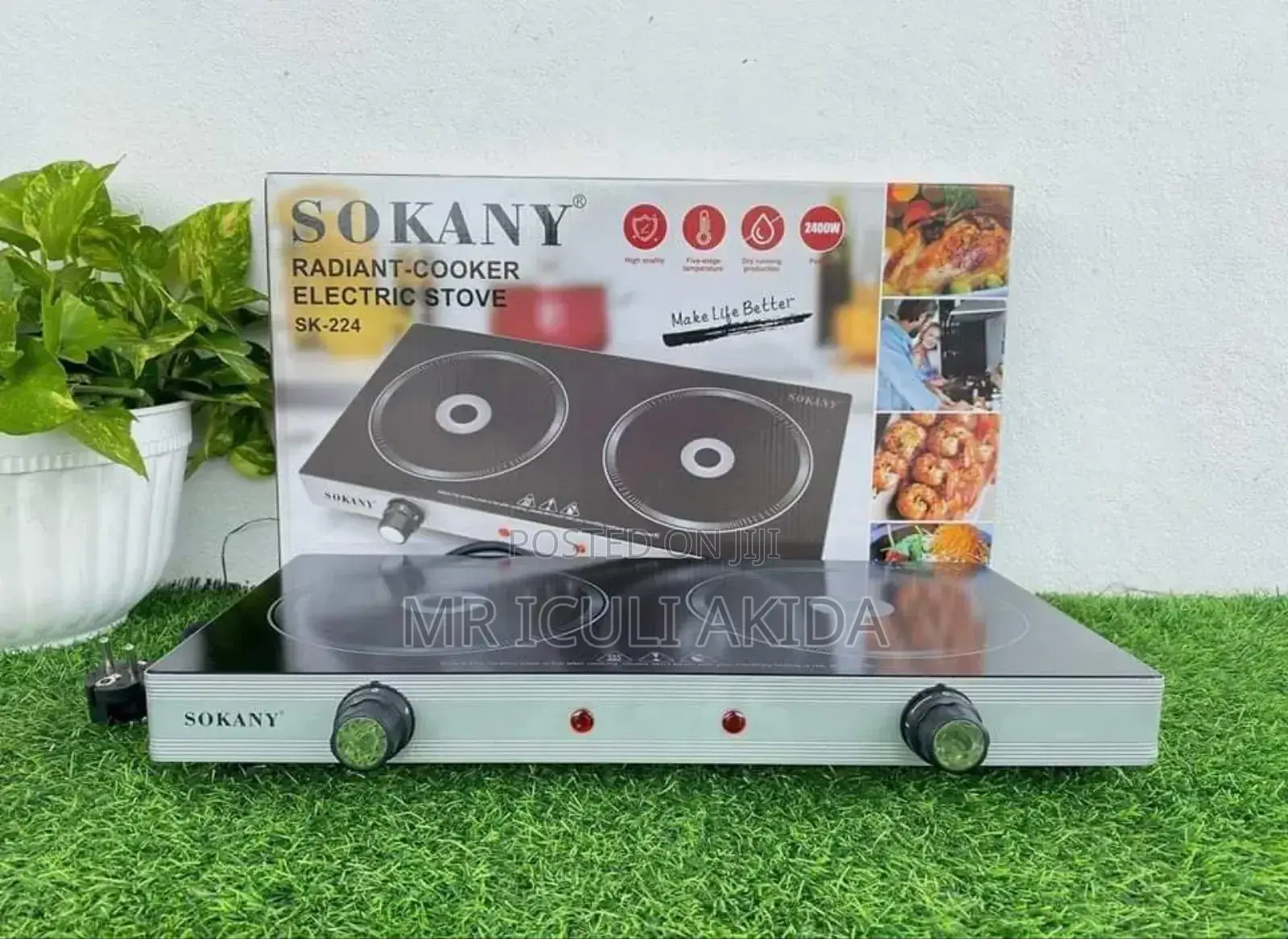Original Sokany Imported Dual Radiant Cooker BM-224