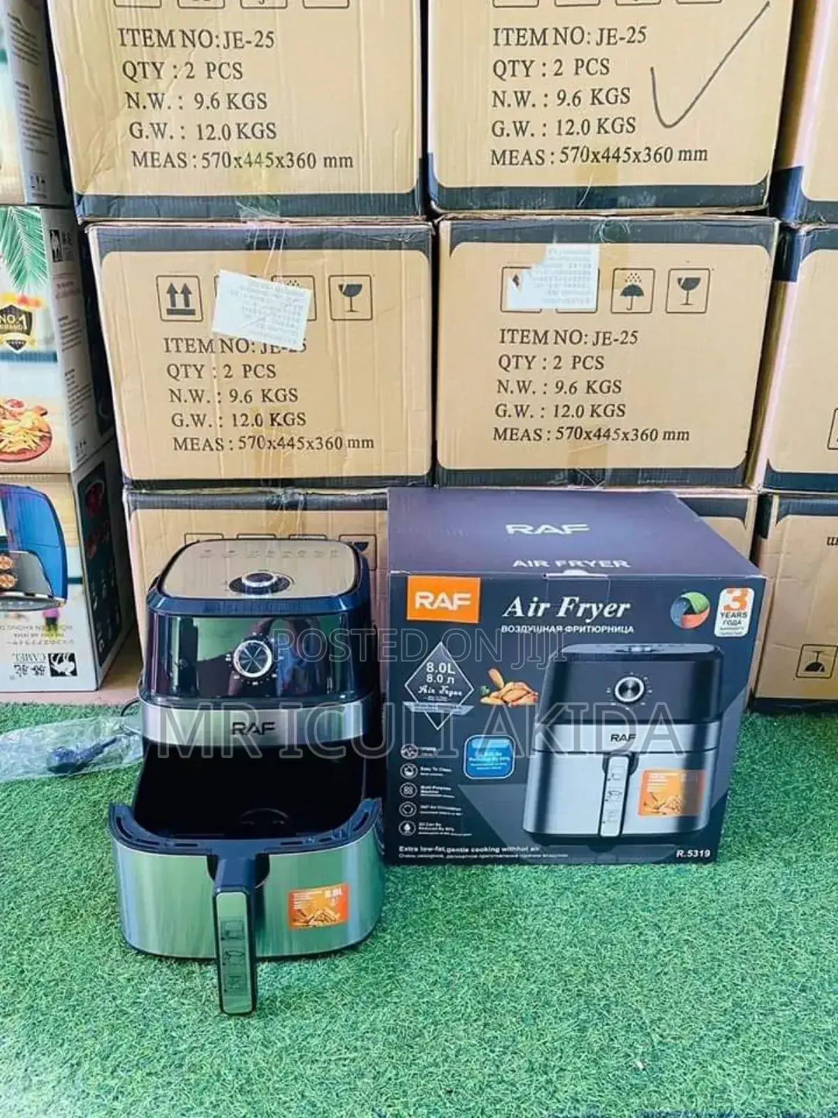 RAF 8L Oil Free Electric Single Basket Digital Air Fryer