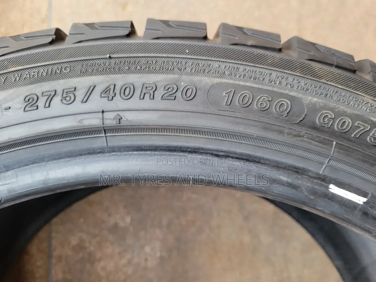 275/40 R20 Japan Type Yokohama. Am Sure They Will Work for U