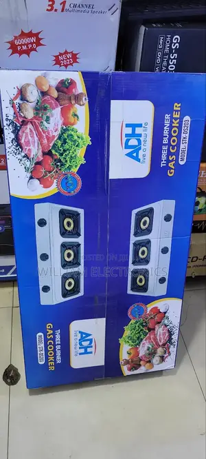 STK-DS203 3 Burner ADH With Rotatablepipes/Electricgascooker