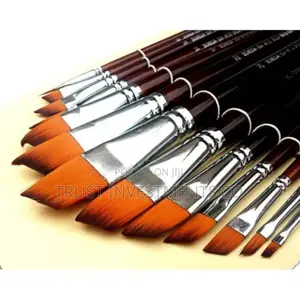 Photo - Professional Flat Acrylic Art Brushes, 13pcs