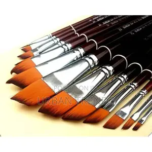 Professional Flat Acrylic Art Brushes, 13pcs