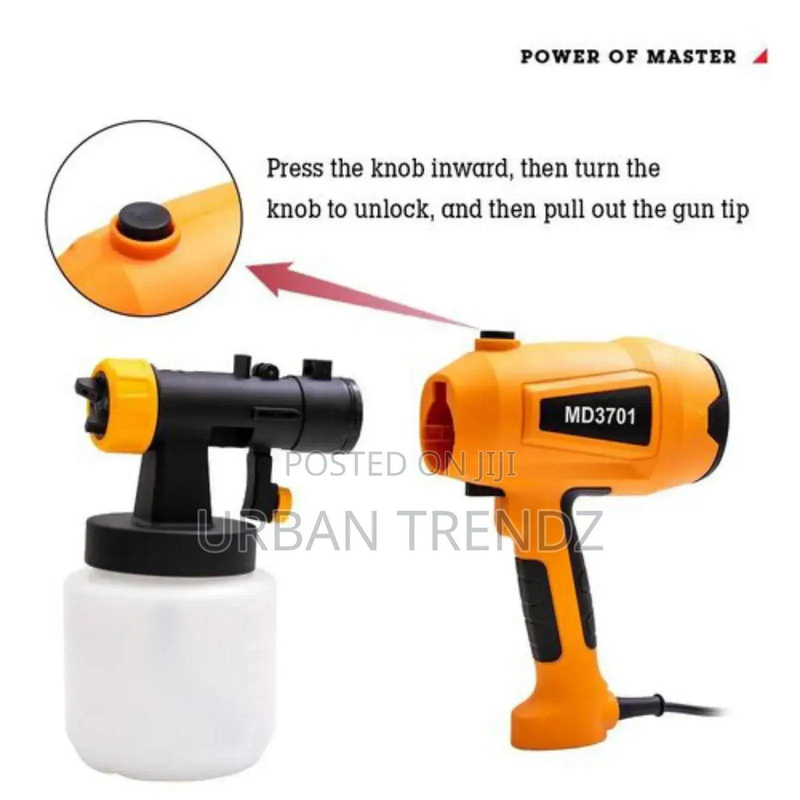 Paint Sprayer, 550W High Power HVLP Spray G-un, Easy To Use.