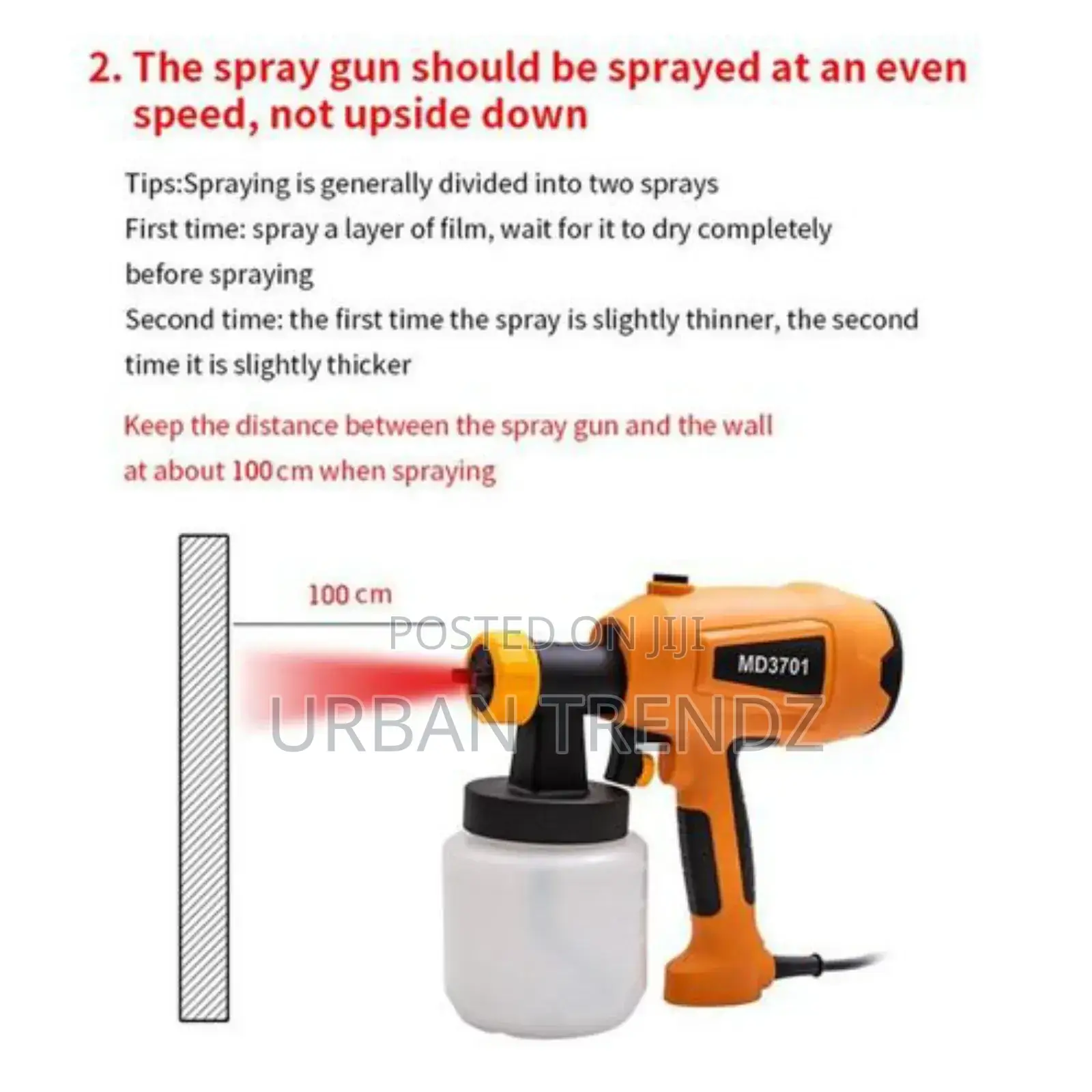 Paint Sprayer, 550W High Power HVLP Spray G-un, Easy To Use.