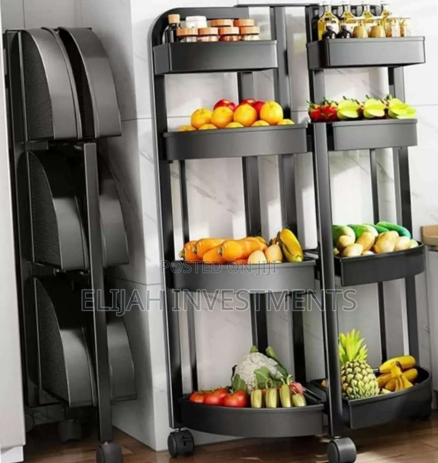 Unique Foldable 4 Tiers Fruits Baskets