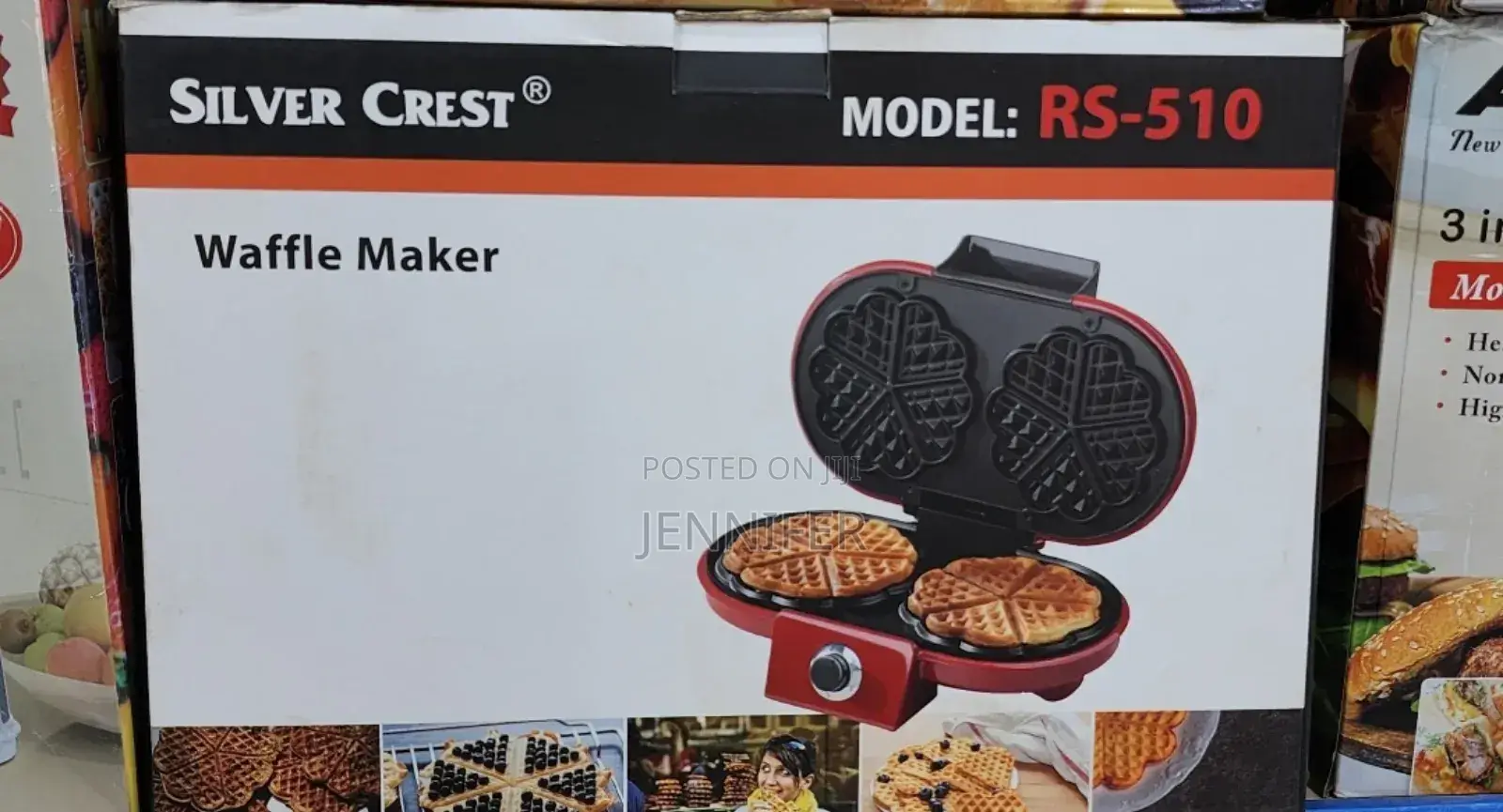 New Silver Crest Double Waffle Maker