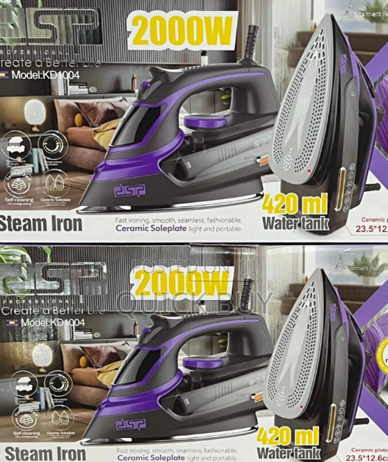 Heavy Duty Classic DSP Stream Iron 420ml Water Tank