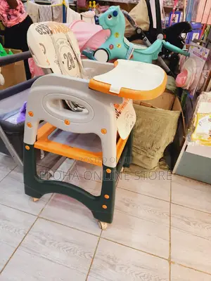 3 in 1 Convertible Baby Feeding Chair With Wheels