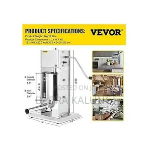 Electro Masters Sausage Filling Machine 3L Stainless