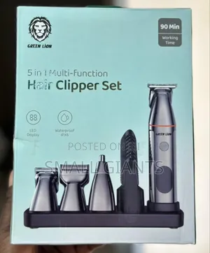 Green Lion 5 in 1 Multi-Function Hair Clipper Set