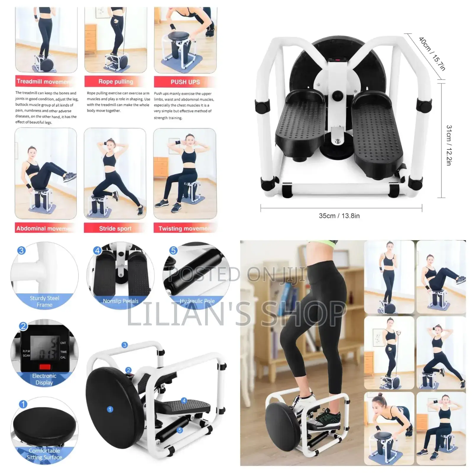 Multifunction Fitness Twist Stepper