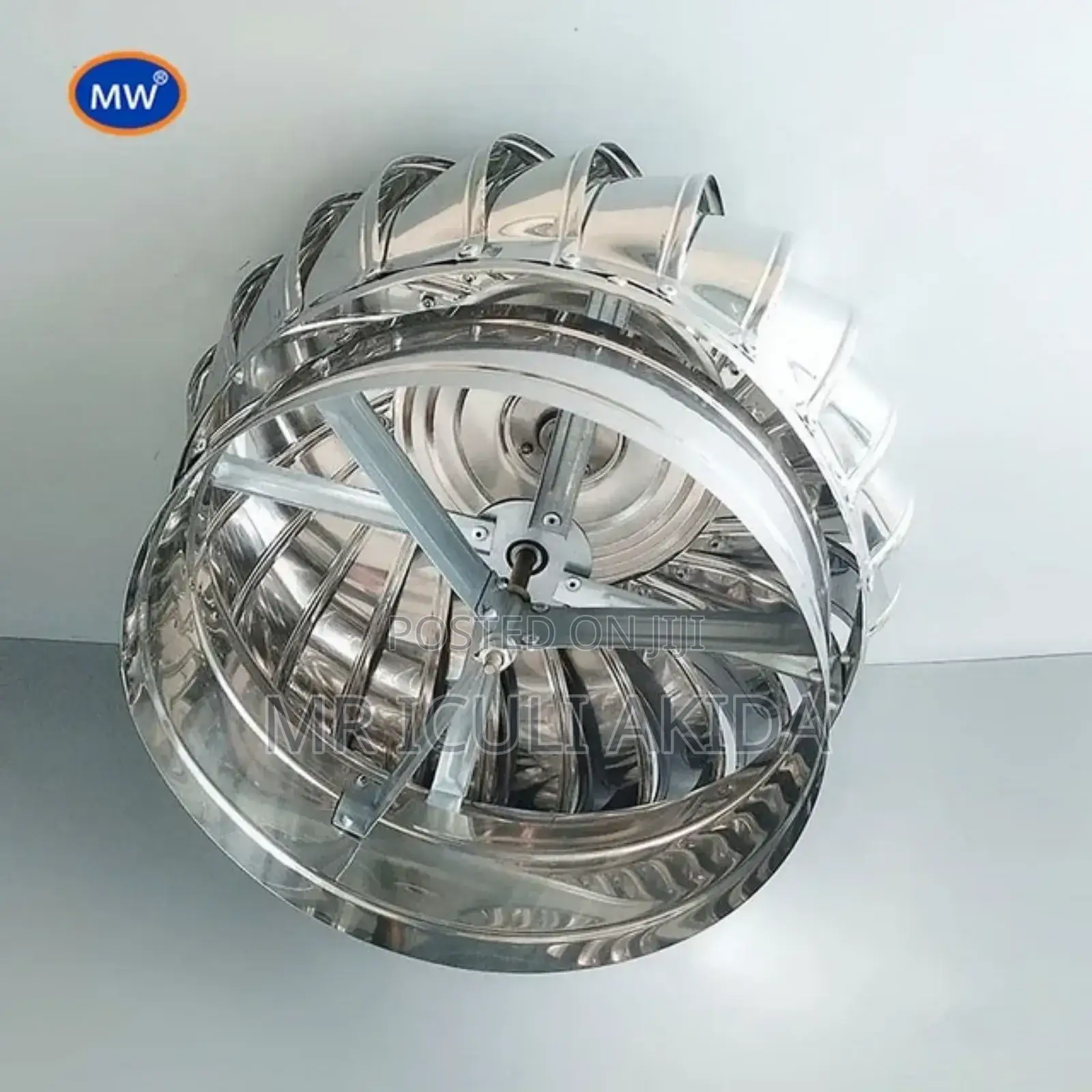 200mm Steel Roof Auto-Ventlator Exhaust Fan Turbine Cyclone