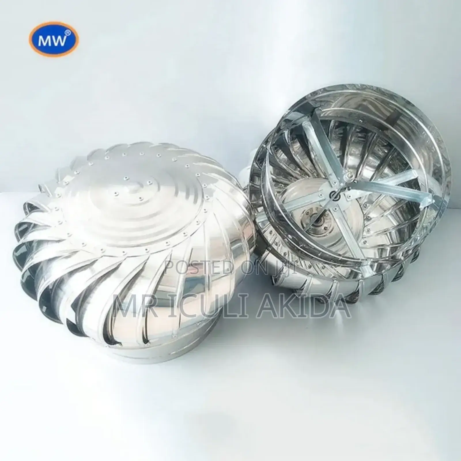 200mm Steel Roof Auto-Ventlator Exhaust Fan Turbine Cyclone