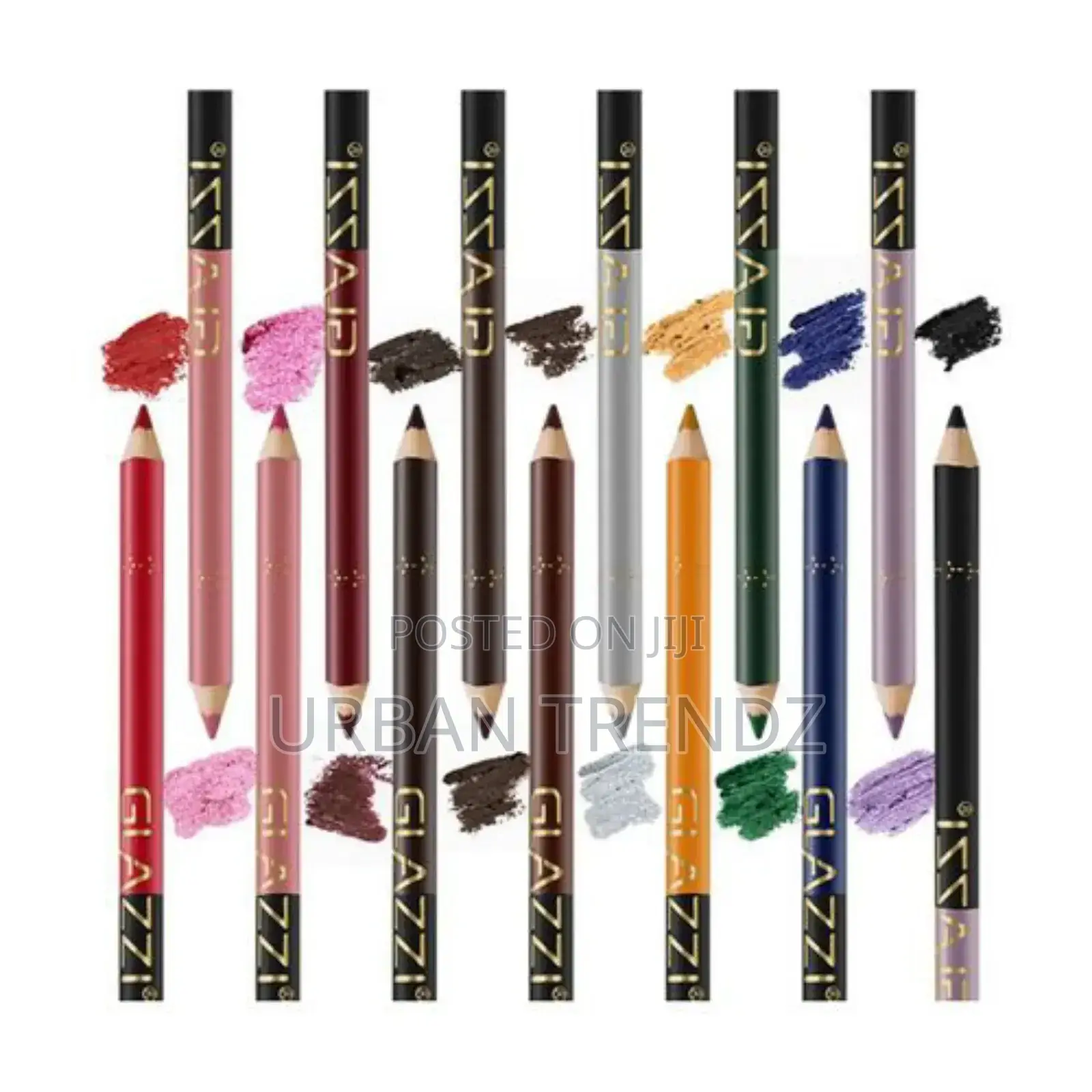 GLAZZI 12 Colors Long-Lasting Eye Liner Pencil Eyeliner