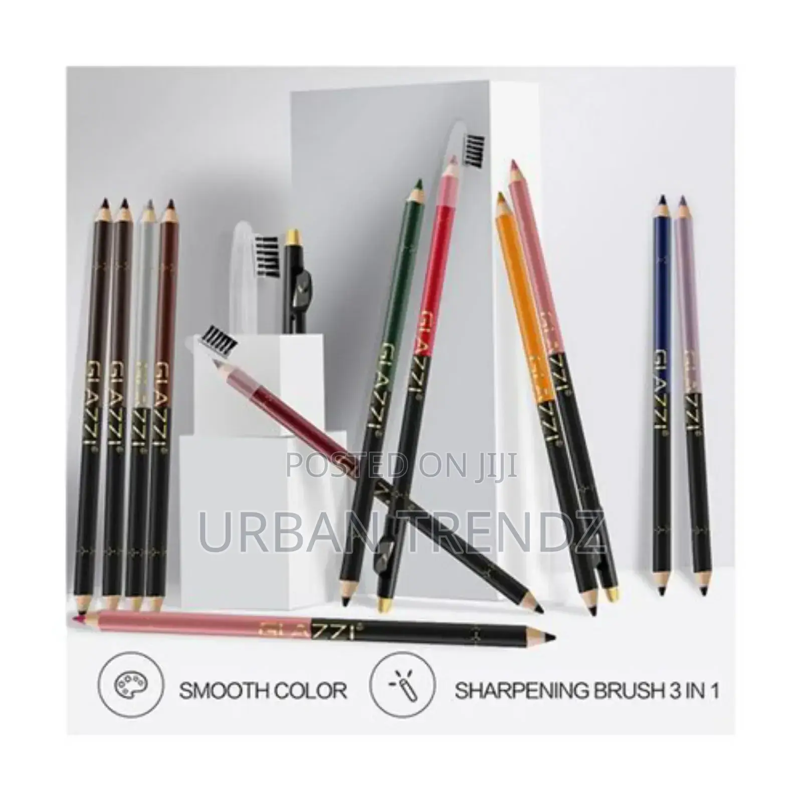 GLAZZI 12 Colors Long-Lasting Eye Liner Pencil Eyeliner