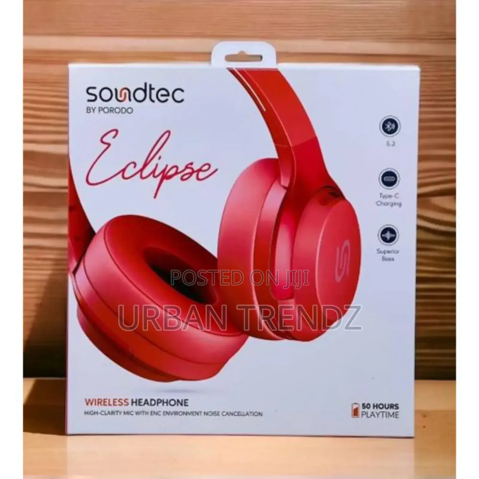 Soundtec by Porodo Eclipse Wireless Headphone With ENC